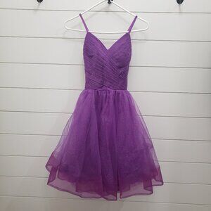 NWT Lavetir Purple Tulle Sparkle Dress